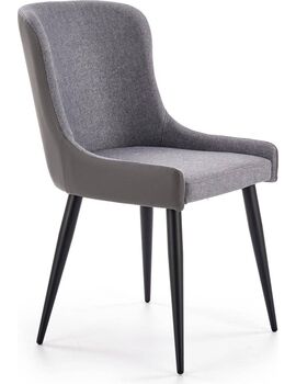 Купить Стул-кресло Halmar K333 светло-серый, черный, Цвет: светло-серый