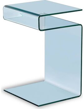 Купить Стол журнальный F-C601 прямоугольный, стекло, стекло, 42 x 37 см, Варианты цвета: прозрачный