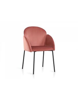 Купить Стул-кресло Enzo розовый/черный, Цвет: серо-розовый