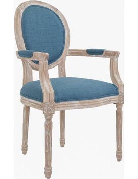 Купить Стул-кресло Diella синий, натуральный, Цвет: синий