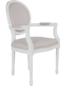 Купить Стул-кресло Diella white бежевый, белый, Цвет: бежевый