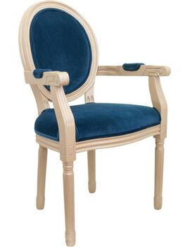 Купить Стул-кресло Volker arm gold, Цвет: сине-зеленый