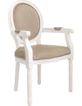 Купить Стул-кресло Volker arm white, Цвет: коричневый