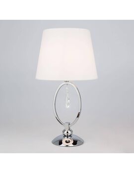 Купить Настольная лампа Eurosvet 01055/1 хром/прозрачный хрусталь Strotskis
