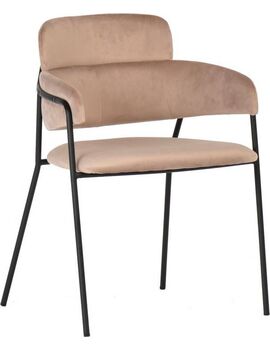 Купить Стул-кресло Napoli черные ножки, Цвет: коричневый