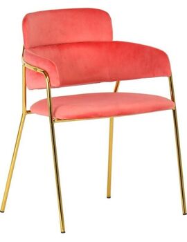 Купить Стул-кресло Napoli золото, Цвет: розовый