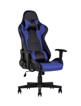 Купить Кресло игровое TopChairs Diablo синий, Цвет: синий/черный