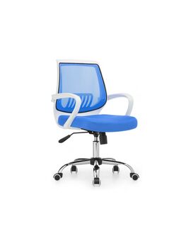 Купить Компьютерное кресло Ergoplus бежевый, хром, Цвет: синий
