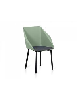 Купить Стул-кресло Donato зеленый/черный, Цвет: зеленый