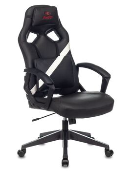 Купить Кресло игровое Zombie DRIVER белый, Цвет: черный/белый