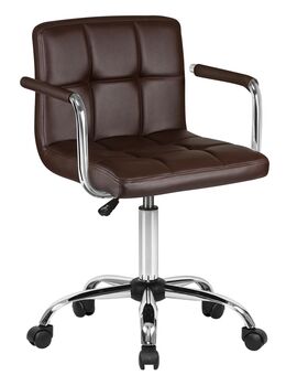 Купить Офисное кресло для персонала DOBRIN TERRY (коричневый) коричневый/хром