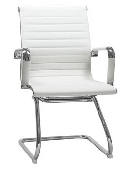 Купить Офисное кресло для посетителей DOBRIN CODY (белый) белый/хром
