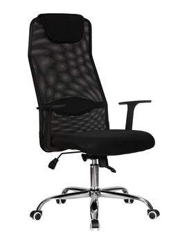 Купить Офисное кресло для персонала DOBRIN WILSON (чёрный) черный/хром