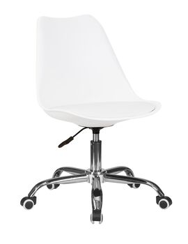 Купить Офисное кресло для персонала DOBRIN MICKEY (белый) белый/хром