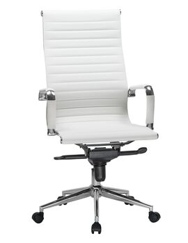 Купить Офисное кресло для руководителей DOBRIN CLARK (белый) белый/хром