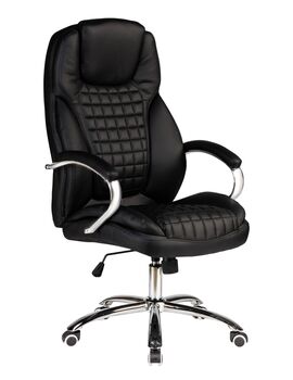 Купить Офисное кресло для руководителей DOBRIN CHESTER (чёрный) черный/хром