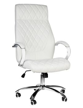 Купить Офисное кресло для руководителей DOBRIN BENJAMIN (белый) белый/хром