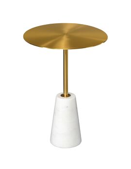 Купить Столик кофейный Asgard 40 см латунь/белый, Варианты цвета: золото, Варианты размера: 