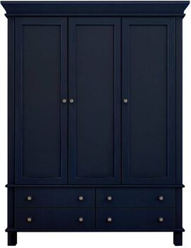 Купить Шкаф трехстворчатый в стиле Кантри Jules Verne, Варианты цвета: синий