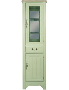 Купить Узкий шкаф-витрина Olivia, Варианты цвета: оливковый