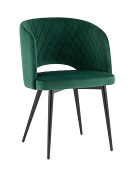 Купить Стул-кресло Дарелл велюр зелёный, Цвет: зеленый