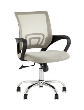 Купить Кресло офисное TopChairs Simple New серый, Цвет: серый