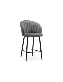 Купить Барный стул Бэнбу velutto 32 / черный, Цвет: серый