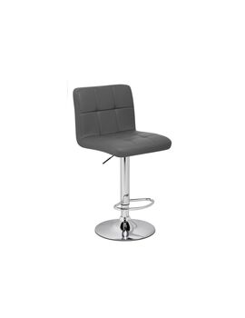 Купить Барный стул Paskal gray / chrome, Цвет: серый