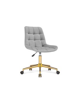 Купить Компьютерное кресло Честер светло-серый (california 900) золото, Цвет: серый-1
