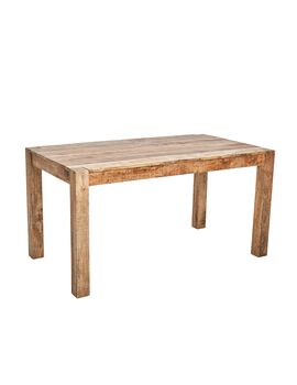 Купить Обеденный стол из массива, СУНДАР, 1,5 метра, Варианты цвета: натуральный-1, Варианты размера: 150х80х76