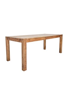 Купить Обеденный стол из массива, СУНДАР, 2 метра, Варианты цвета: натуральный, Варианты размера: 200х90х76