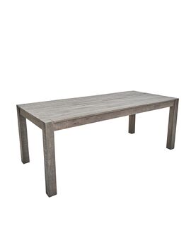 Купить Обеденный стол из массива, СУНДАР ГРЕЙ, 2 метра, Варианты цвета: серый, Варианты размера: 200х90х76