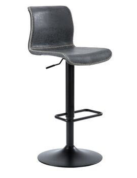 Купить Барный стул NEVADA Vintage Black C-135 винтажный черный, Цвет: черный