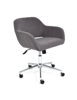 Купить Компьютерное кресло MODENA хром флок , серый, 29 серый/хромированный металл, Цвет: серый