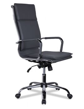 Купить Кресло руководителя CLG-617 LXH-A серый, хром, Цвет: серый/хром
