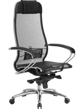 Купить Кресло офисное Samurai S-1.04 черный, хром, Цвет: черный/хром