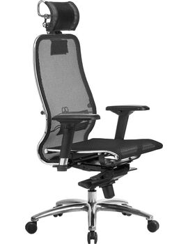 Купить Кресло офисное Samurai S-3.04 черный, хром, Цвет: черный/хром