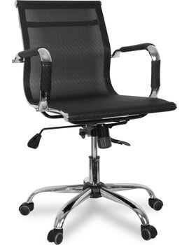 Купить Кресло компьютерное CLG-619 MXH-B, Цвет: черный/хром