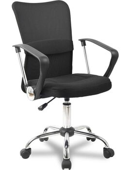 Купить Кресло компьютерное H-298FA-1, Цвет: черный/хром