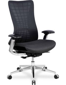 Купить Кресло компьютерное HLC-2588F темно-серый, хром, Цвет: темно-серый/хром