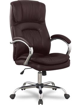 Купить Кресло руководителя BX-3001-1 коричневый, хром, Цвет: коричневый/хром