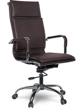 Купить Кресло руководителя CLG-617 LXH-A, Цвет: коричневый/хром