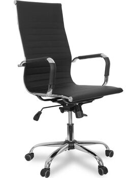 Купить Кресло руководителя CLG-620 LXH-A черный, хром, Цвет: черный/хром