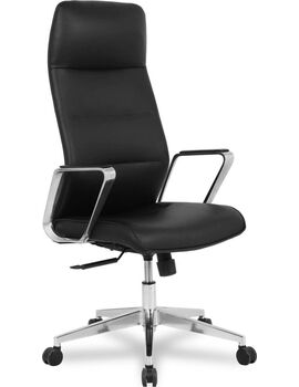 Купить Кресло руководителя HLC-2415L-1 черный, хром, Цвет: черный/хром
