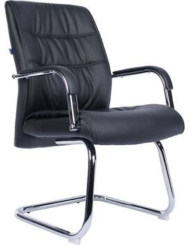 Купить Кресло компьютерное Bond CF эко-кожа черный, хром, Цвет: черный/хром