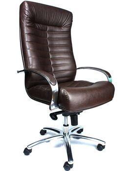 Купить Кресло компьютерное Orion AL M эко-кожа, Цвет: коричневый/хром