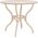 Стол Leset Тор круглый, дуб выбеленный, массив березы, МДФ, 89 x 89 см