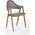 Стул-кресло Halmar K247 серый, дуб медовый