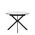 Стол раздвижной Leset Капри со стеклом серый