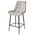 Полубарный стул ХОФМАН, цвет H-09 Светло-серый, велюр черный каркас